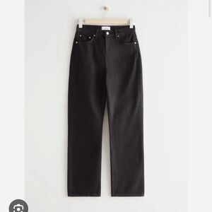 & Other Stories Black Denim Jeans - sublime cut